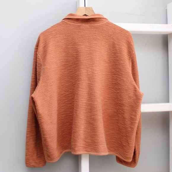 Earth Creations Orange Button-Up Sweater Jacket - Picture 2 of 7